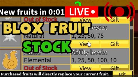 blox fruits live stock.